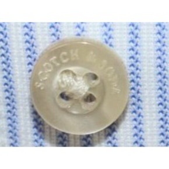 Scotch & Soda Mens Slim Fit Amsterdam Striped Dress Shirt S Office Work Academia - Picture 7 of 11